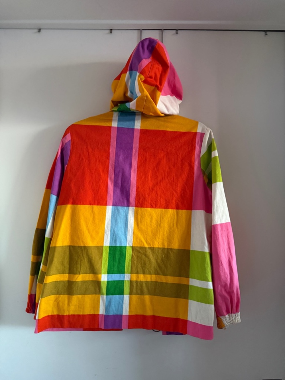 Vintage Bill Atkinson Glen of Michigan Zip-Up Hooded Jacket - Multicolor Plaid - Picture 5 of 10